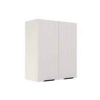 Шкаф верхний ШВ 600 Корпус: ЛДСП белый 16мм; фасад: фрезеровка Норд Line, МДФ софт даймонд 16 мм