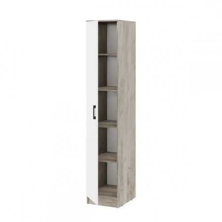 мс для спальни Ронда ШК-1 Дуб крафт серый / Белый