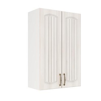 Шкаф верхний (премьер) ШВ 600Н Корпус: ЛДСП белый 16мм; фасад: фрезеровка Гренада, МДФ сандал 16мм