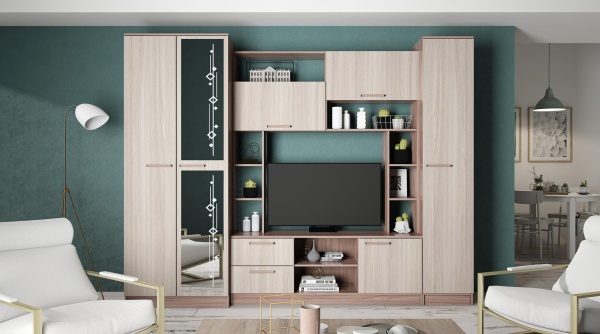 Гостиная Аврора Ясень Шимо комбинированный