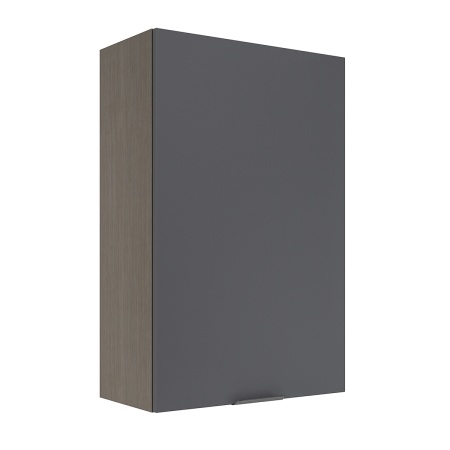 Шкаф верхний (премьер) ШВ 600Н-1 Корпус: ЛДСП венге 16мм; фасад: фрезеровка Норд, МДФ софт маренго 16 мм