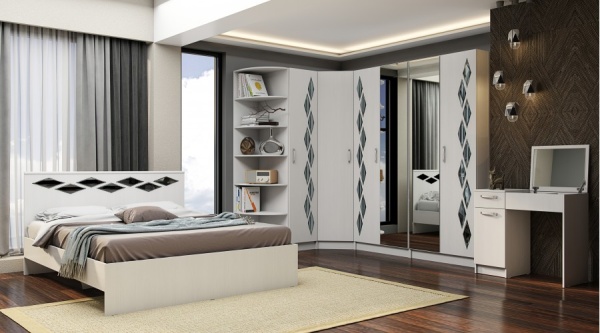 Модульная спальня Диана Анкор светлый