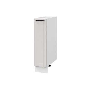 Шкаф шижний ШНБ 200 Корпус: ЛДСП белый 16мм; фасад: фрезеровка Диада, МДФ лофт крем 16 мм