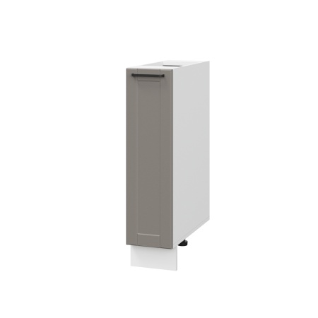 Шкаф шижний ШНБ 200 Корпус: ЛДСП белый 16мм; фасад: фрезеровка Диада, МДФ лофт кварц 16 мм