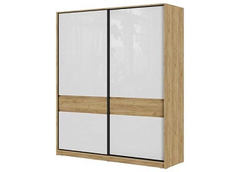 БОСТОН ШК-005 Шкаф-купе МДФ (Комплект) Дуб Крафт золотой / Белый