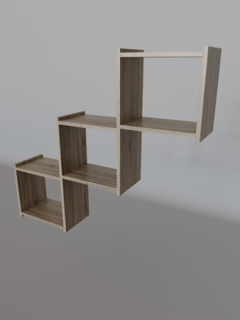 Полка Квадро Ясень Шимо светлый