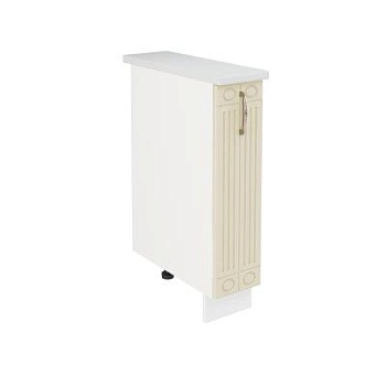 Шкаф нижний декор Лондон ШНБД 200 Белый/дуб крем