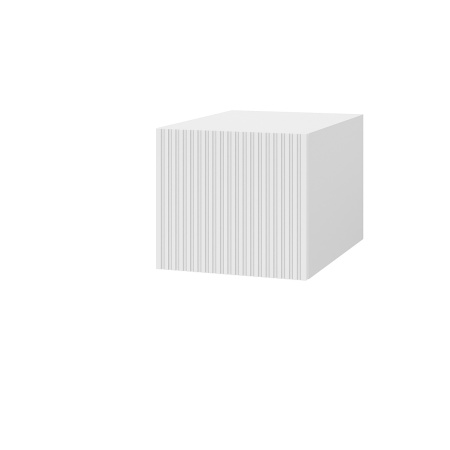 Шкаф верхний  антресоль ШВА 400 Корпус: ЛДСП белый 16мм; фасад: фрезеровка Норд Line, МДФ софт пломбир 16 мм