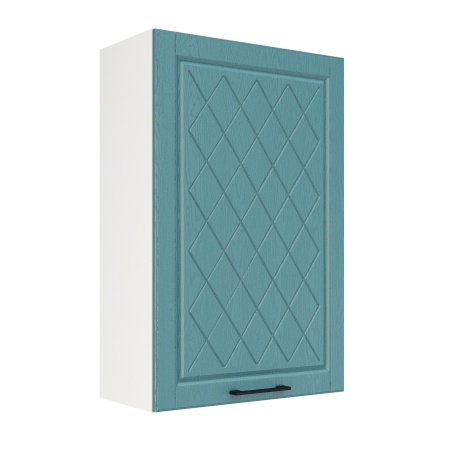 Шкаф верхний (премьер) ШВ 600Н-1 Корпус: ЛДСП белый 16мм; фасад: фрезеровка Барселона, МДФ морское дерево 16мм Шкаф верхний (премьер) ШВ 600Н-1 Корпус: ЛДСП белый 16мм; фасад: фрезеровка Барселона, МДФ морское дерево 16мм