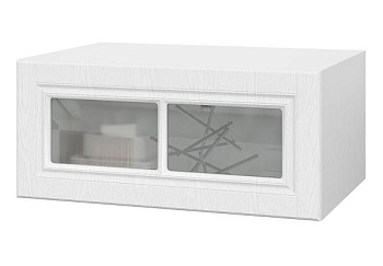 Шкаф верхний  антресоль со стеклом ШВСА 800 Лондон дуб сканди (МДФ 16мм МС София)