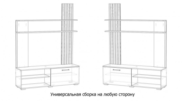 Гостиная Каролина Дуб вотан / Графит