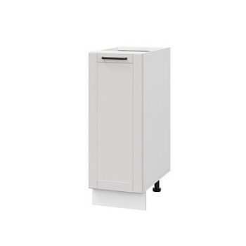 Шкаф нижний ШН 300 Корпус: ЛДСП белый 16мм; фасад: фрезеровка Диада, МДФ лофт крем 16 мм