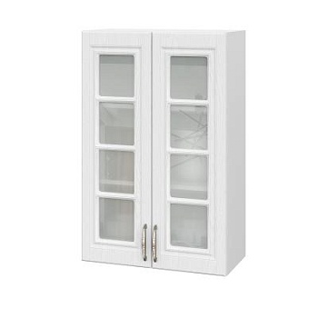 Шкаф верхний со стеклом (премьер) ШВС 600Н Лондон дуб сканди (МДФ 16мм МС София)