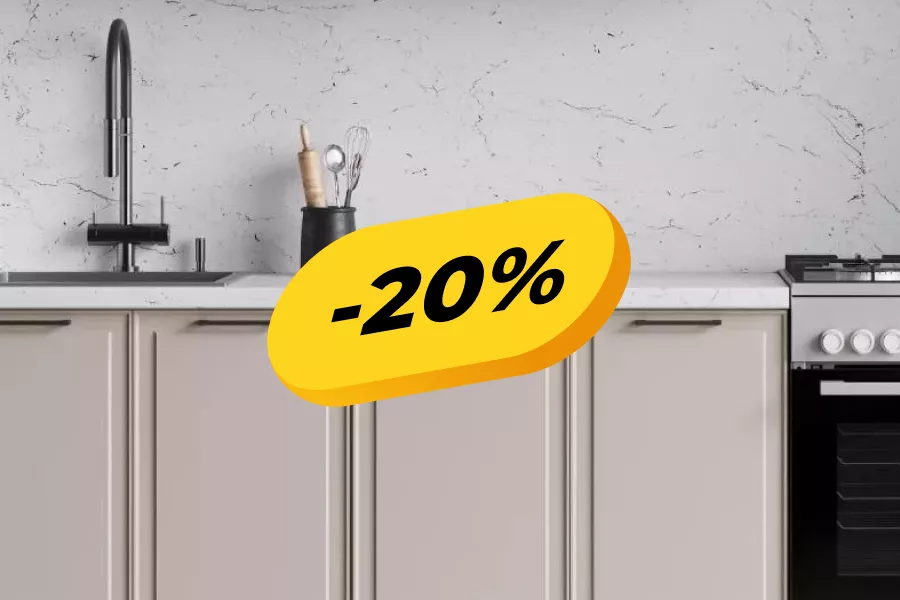 Скидка 20% на все кухни фабрики Dars