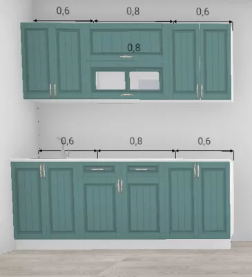 Кухня Барселона Морское дерево 2,0 м (11481)