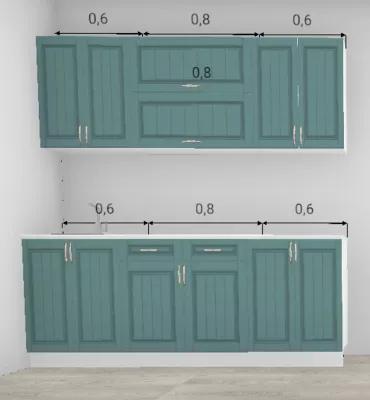 Кухня Барселона Морское дерево 2,0 м (11482)