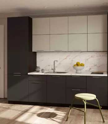 Модульная кухня Стенли Теплый серый Модульная кухня Стенли Теплый серый