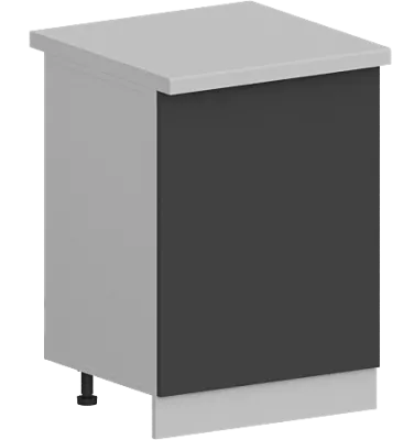 Шкаф нижний 1-створчатый ШН 600М Гарден Графит софт