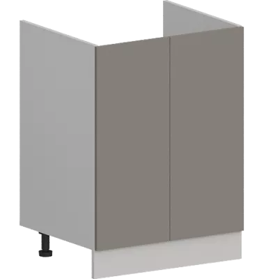 Шкаф нижний под мойку ШНМ 600 Стенли Теплый серый