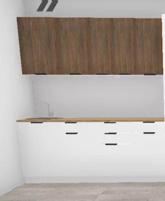 Кухня Норд Орех канадский / Софт даймонд (низ) 1,9 м (9380) Кухня Норд Орех канадский / Софт даймонд (низ) 1,9 м (9380)