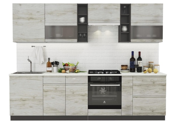 Модульная кухня Бруклин Клен скандинавский Модульная кухня Бруклин Клен скандинавский